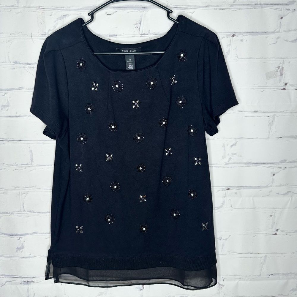 White House Black Market medium black top